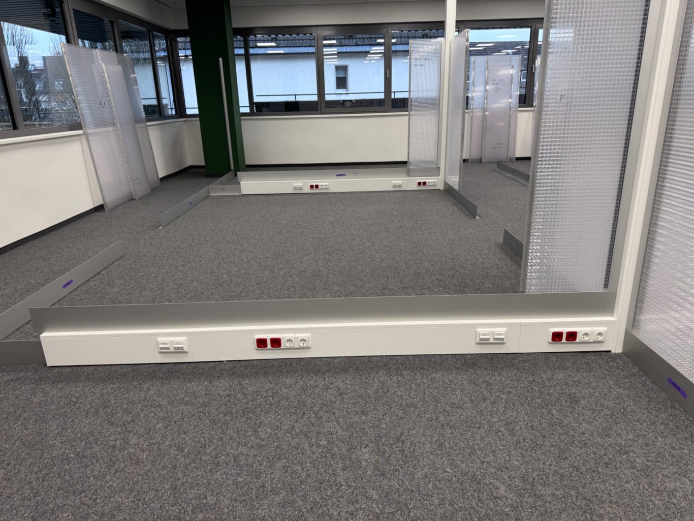 Feininstallation während der Einrichtung des Betreibers